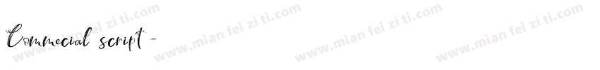 Commecial script字体转换